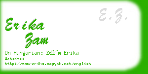 erika zam business card
